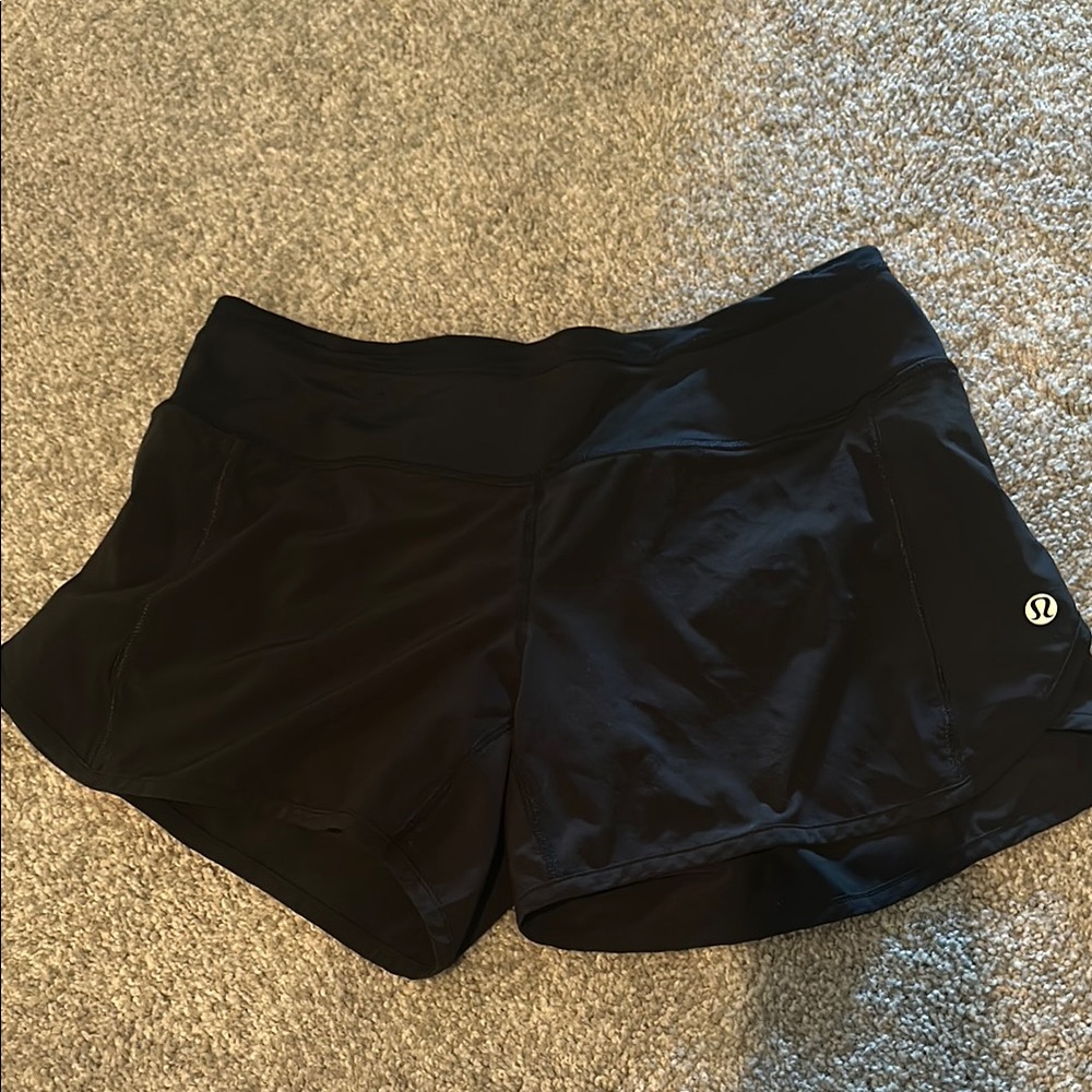 lululemon athletica Midnight Black Athletic Shorts